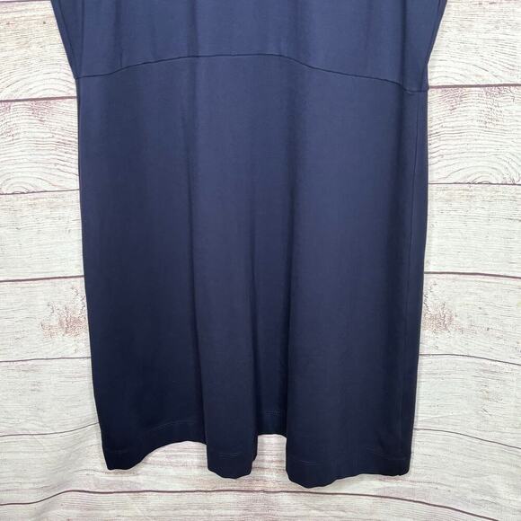 Draper James Navy Blue Lace Peter Pan Collar Ponte Knit Persley Dress Size XXL - Picture 9 of 9